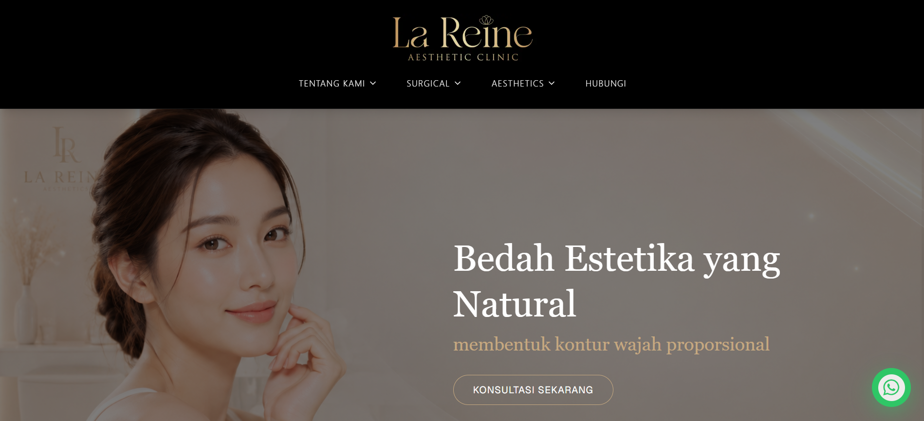 La Reine Aesthetic Clinic – Website Klinik Kecantikan Premium
