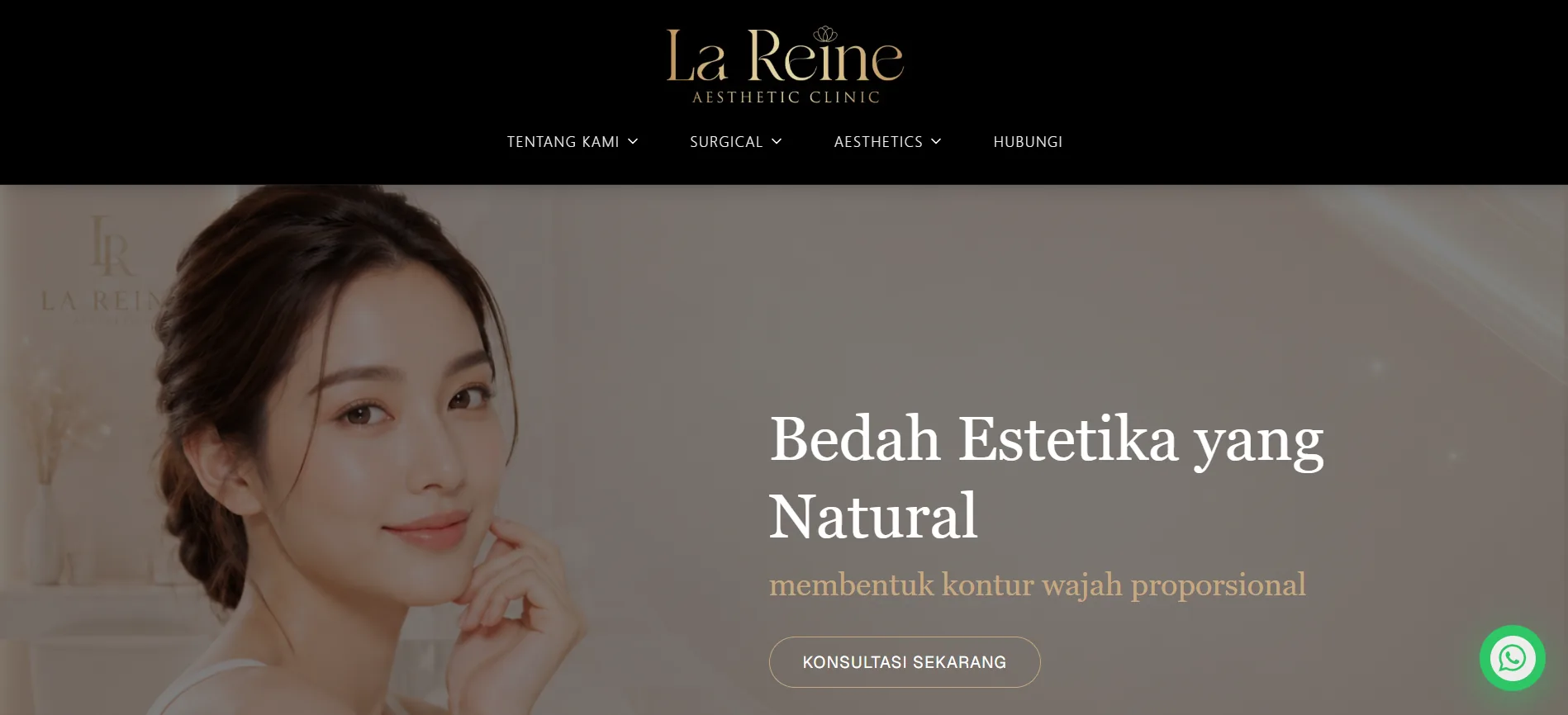 La Reine Aesthetic Clinic – Website Klinik Kecantikan Premium